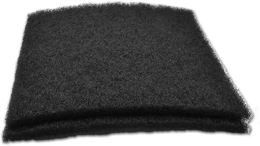Black Coarse Filter Media, 1.25" Thick, 24" x 24" Pads, 2 Pack, Perfect for Aquariums, Ponds or Water Gardens, Made in USA