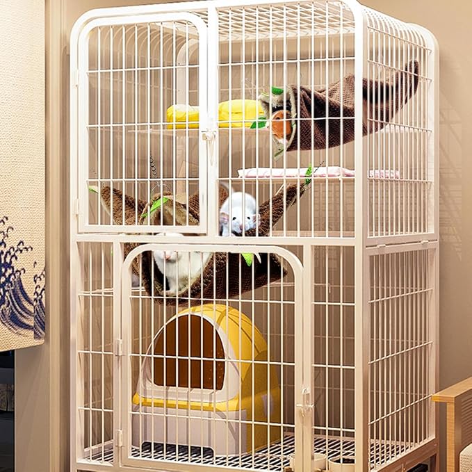 Ferret Rat Hammock Tunnel Toys Cage Accessories, Guinea Pig Hideout Tunnel, Warm Bed for Rat Ferret Guinea Pig Sleep Hide and Play (1.Hammock&Tunnel)