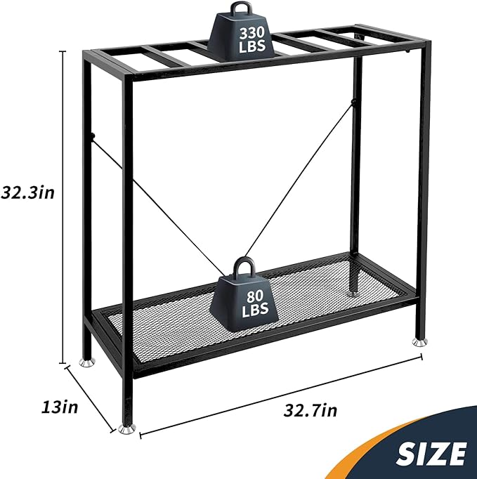 Fish Tank Stand: The Perfect 29 Gallon Metal Aquarium Stand Measuring 32.7" W x 13" D x 32.3" H to Fit Your Aquatic Display Needs.