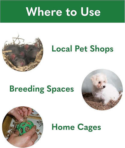 Eco Bedding 99% Dust-Free Paper Bedding for Small Pets and Birds, Eco Natural, 4.5L - Safe, Clean, Ideal Nesting & Burrowing Material for Comfort