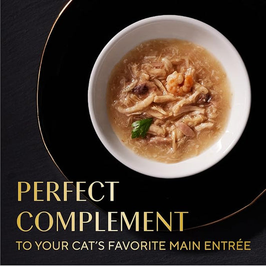 Sheba Selections Filets in Broth Adult Wet Cat Meal Complement Chicken & Shrimp Recipe, 1.3 oz. Cups, 12 Count