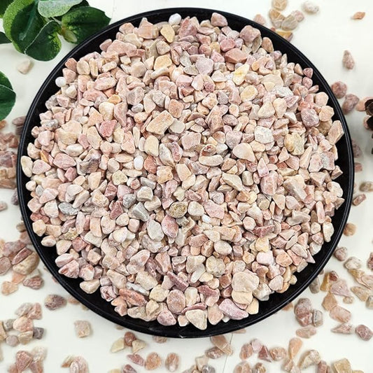2LB Succulent and Cactus Gravel Pebbles, 1/5 Inch Natural Decorative Polished Stones, River Rocks for Plants, Vases, Aquariums, Terrarium and Outdoor Gardening,Peach