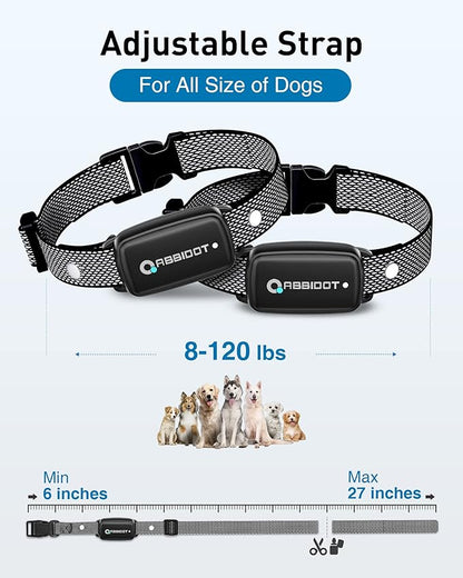 ABBIDOT Dog Shock Collar, 3300 FT Dog Training Collar with Remote, IPX7 Waterproof with 4 Training Modes, Rechargeable E-Collar for Small Medium Large Dogs (5-120 lbs)
