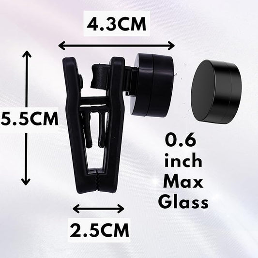 Magnetic Seaweed Feeding Clips Automatic Fish Feeder Saltwater Aquarium Tank Accessories Algae Magnet Sea Veggie Feeder for Fish and Aquatic Pets up to 0.6-inch Glass