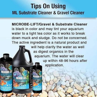 Microbe-Lift Professional Gravel & Substrate Cleaner for Freshwater and Saltwater Tanks, 8oz