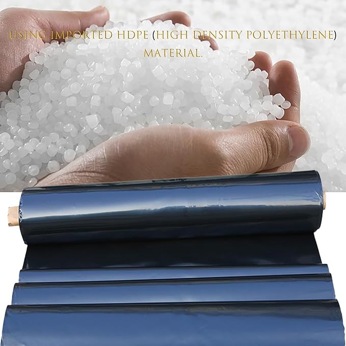 HDPE Pond Liner Garden Pool Waterproof Membrane Durable Flexible Fish Pond Preformed Liners for Fishponds Ponds Protection Reinforced Landscaping(Size:6 * 7m,Color:20S)