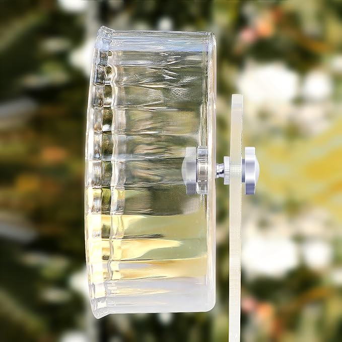 Silent Hamster Wheel, Super-Silent Hamster Exercise Wheels Accessories, Quiet Running Wheels, Adjustable Stand for Hamsters Mice Or Other Small Animals (Ф 7 inch,Transparent)