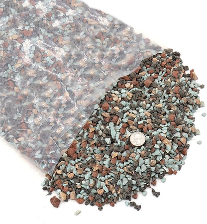 Volcanic Rock for Plants. Gritty Mix. Mixed Color Lava Rock. 1/5 Inch - 10 lbs for Potting Succulents, Pots, Plants, Gardening, Indoor, Crafting, Vase Fillers