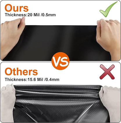 10 x 15 FT Pond Liner, 20 Mil Fish Pond HDPE Liner, Pond Liners for Outdoor Ponds, Koi Ponds, Garden Fountain, Waterfall