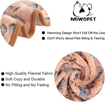 3 Pack Cat and Dog Blanket Soft & Warm Fleece Flannel Sleep Mat, Great Pet Throw for Puppy, Kitten,Cats,Small Dogs (Small 23" x 15")