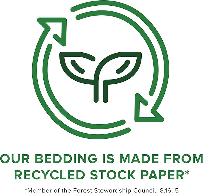 ECO BEDDING 99% Dust Free Paper Bedding for Small Pets and Birds, Pink, 3 lb (Expands to 60 L)