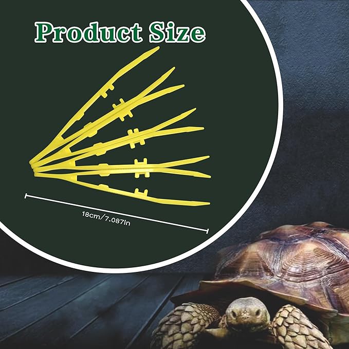 4-Pack Reptile Feeding Tongs Set - Hygienic Anti-Slip Yellow Tweezers for Bearded Dragons, Lizards, Snakes, Aquariums & Small Animals(Three Colors to Choose from, 18cm)