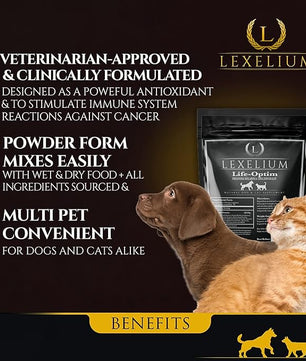 Life-Optim Terminal Illness Support Blend for Dogs and Cats | 100% Natural Supplement Powder | Designed to Extend and Improve Quality of Life | 200 Gram Powder Bag