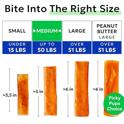 BARK&SPARK Yak Cheese Himalayan Dog Chews - 100% Natural & Long Lasting Dog Treats, Yak Milk Chews for Small, Medium & Large Dogs, Lactose & Gluten Free Dental Sticks, Healthy & Safe (4 Medium Chews)