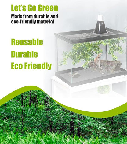 Bearded Dragon Tank Accessories, Reptile Substrate Floor, Leopard Gecko Tank Liner Mat for 40 Gallon, 20 Gallon, 50 Gallon,75 Gallon Lizard Tank, Grey