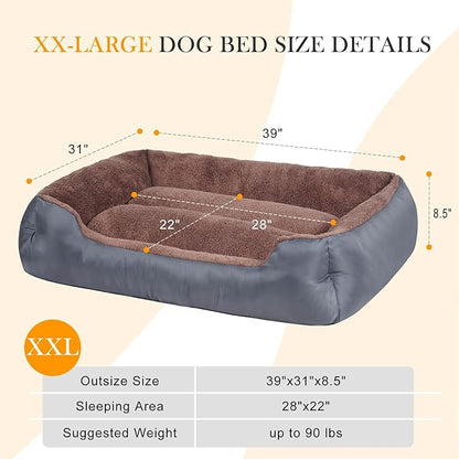 Pet Dog Bed, Comfy and Soft Dog Bed, Extra Large Pet Bed for Large Dogs with Non-Slip Bottom