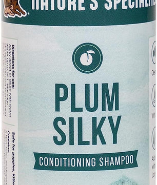 Nature's Specialties Plum Silky Ultra Concentrated Dog Shampoo Conditioner, Makes up to 3 Gallons, Natural Choice for Professional Pet Groomers, Silk Proteins, Made in USA, 16oz