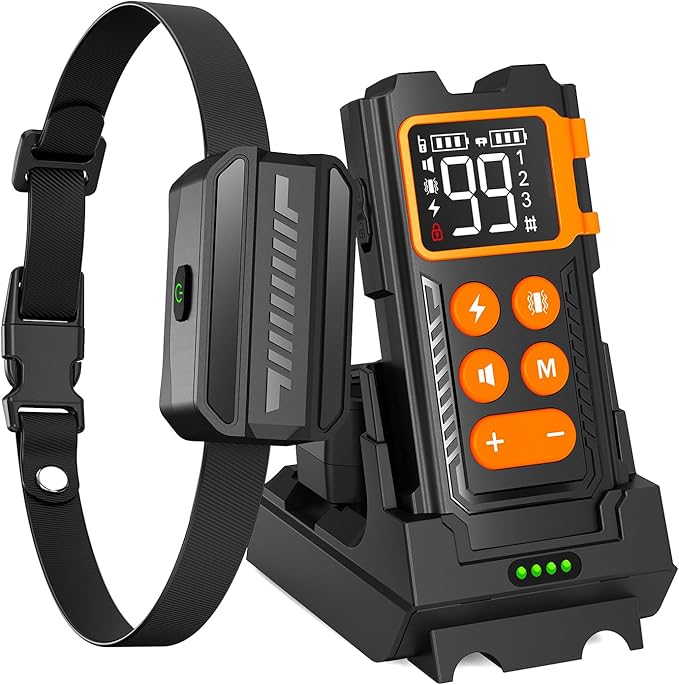 2000ft Range Wireless Dog Fence with Collar, Electric Training Collar with Remote, Dog Training Collar