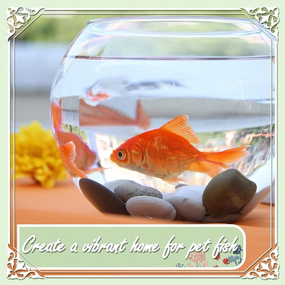 11lbs White Natural River Rocks, Polished Pebbles for Plants Garden, 1-2 inch Decorative White Stones, Ideal for Fish Tank, Vases, Crafting, Home Decor and Garden Landscaping Rocks,White