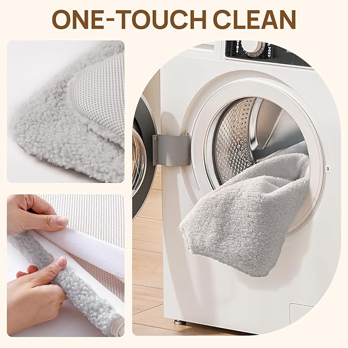 Mewoo Cat Window Perch, Cordless Window Hammock with Steel Frame and Removable Soft Cover, Embeded Cat Seat with 4 Strong Suction Cups (Grey, 1 Pack)