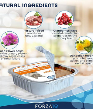 Forza10 Kidney Care Cat Food – Renal Support Wet Cat Food with Lamb, 3.5 oz Cans, 12 Pack – Vet Formulated, Made in Italy
