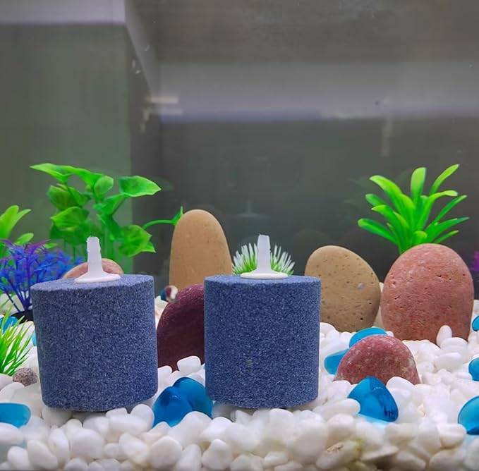AQUANEAT Aquarium Air Stones 2x2 inch 4 Pack, Aerator Bubble Diffuser, Air Pump Accessories for Hydroponic, Pond, Aquarium Fish Tank