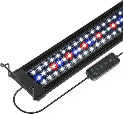 OYO WATER 20"-28" Aquarium LED Light with Timer, 24/7 Cycle, 5 Dimmable Brightness, Sunrise/Sunset Simulation for 10/20/30/55 Gallon Fish Tank