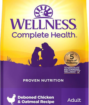 Wellness Complete Health Dry Dog Food, Wholesome Grains, Natural, Chicken & Oatmeal Recipe, (26-Pound Bag)