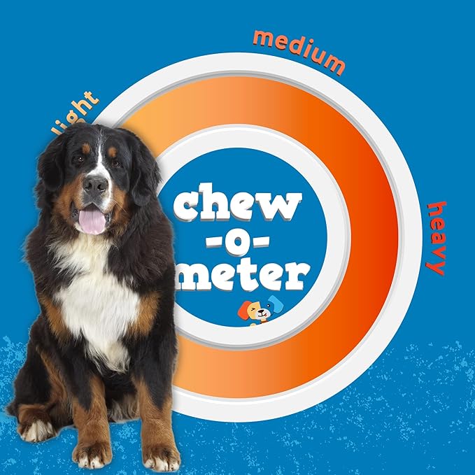 Jack&Pup 5-6" Filled Dog Bones for Large Dogs, Flavored Dog Bone Long Lasting, Stuffed Shin Bones for Dogs, High Protein, Peanut Butter Flavor - 1 Pack