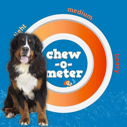 Jack&Pup 5-6" Filled Dog Bones for Large Dogs, Flavored Dog Bone Long Lasting, Stuffed Shin Bones for Dogs, High Protein, Peanut Butter Flavor - 1 Pack