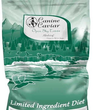 Canine Caviar - Open Sky: Duck & Teff Alkaline Dry Dog Food, Limited Ingredients, Gluten-Free, Based on Science & Research, Veterinary Alternative Diet (22 Pound Bag)