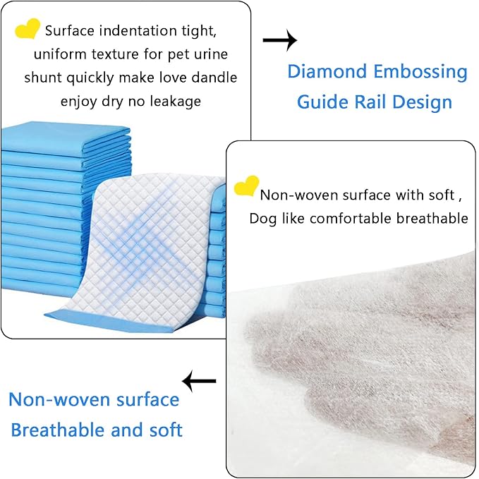 Extra Large Puppy Pads,36"x36" Pee Pads for Dogs,50 Count Training Dog Pee Pads Absorbent & Leak-Proof &Quick Dry,Disposable Pet Potty Pads for House Training Dogs Cats, Rabbits.