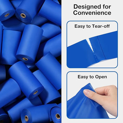 VETRESKA Dog Poop Bags, Leak Proof, Extra Thick and Large Pet Waste Bags for Dog Walking and Cat Litter, Spiced Vetiver & Moss Scented, 20 Refill Rolls, 300 Bags, Blue