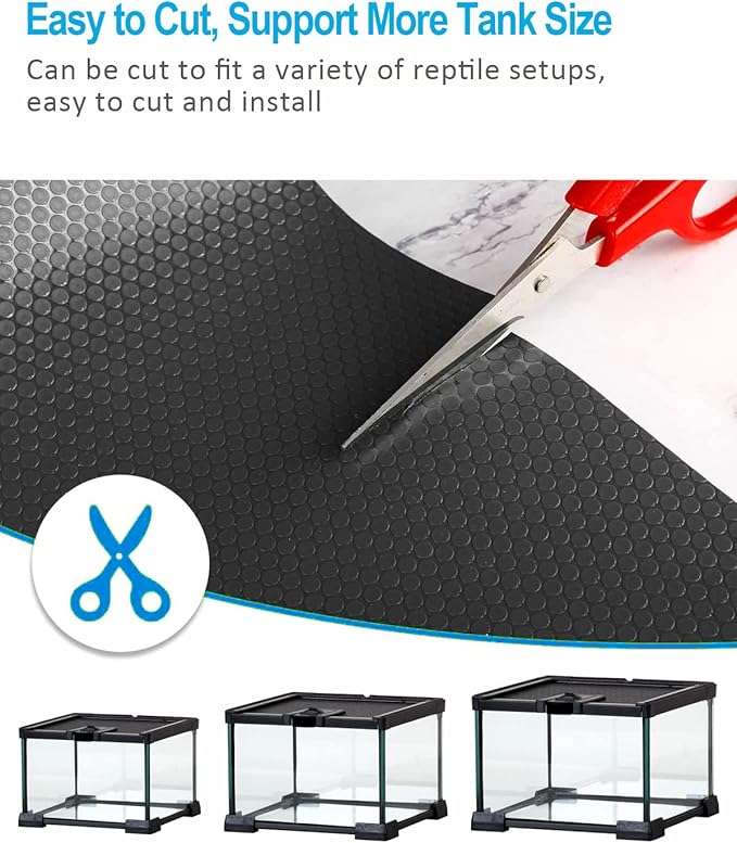 Bearded Dragon Tank Accessories, 120 Gallon Reptile Terrarium Mat Liner, Bearded Dragon Substrate for 4x2x2 Reptile Enclosure