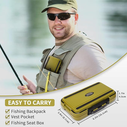TRUSCEND Widely Used Fishing Tackle & Accessories Kit, Fishing Tackle Box with Tackle Included, Fishing Sinker Weight Hook Swivels Snap Leader Lures, Giftable Beginner Fishing Lures/Gear Set