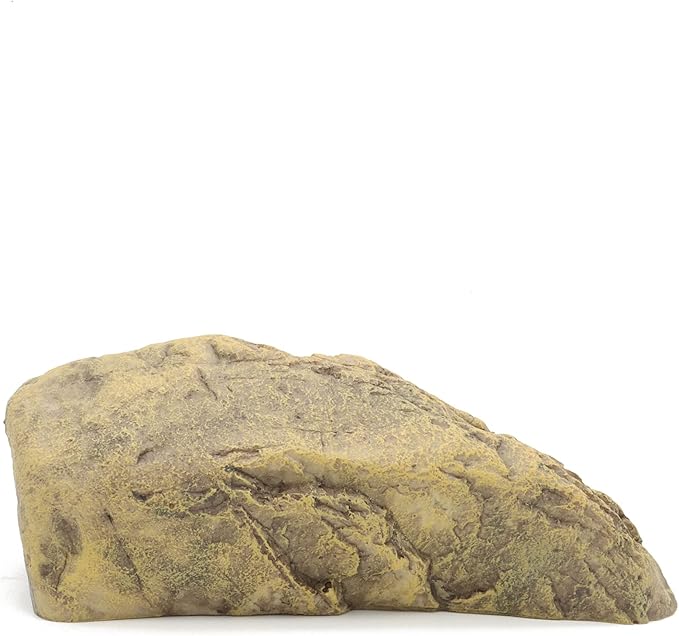 JIHAQUA Reptile Rock Reptile Hide Cave Hideout Terrarium Habitat Decor Ornament Shelter (Style A)