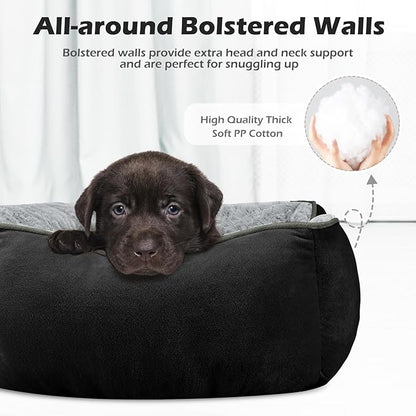 INVENHO XX-Large Dog Bed Rectangle Washable Orthopedic Soft Calming Sleeping Durable Pet Cuddler with Anti-Slip Bottom