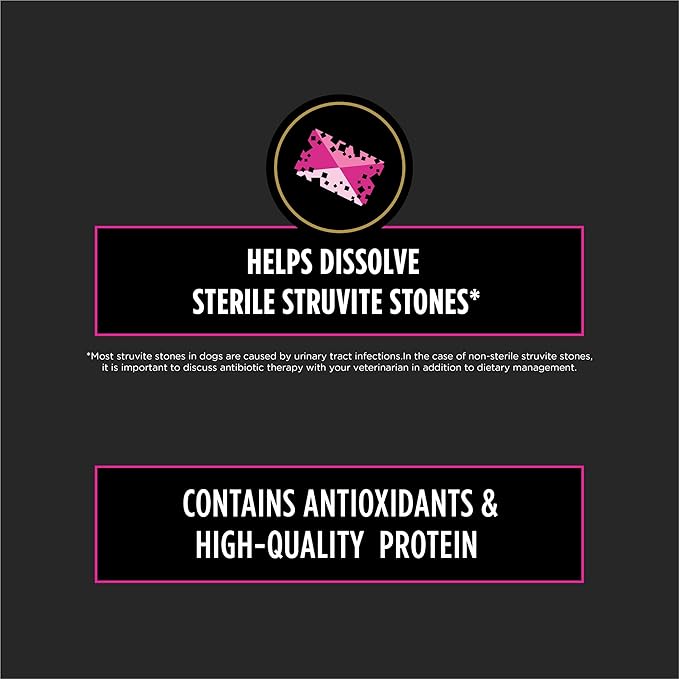 Pro Plan Veterinary Diets Purina UR Urinary Ox/St Canine Formula Dog Food Dry Kibble - 16.5 lb. Bag