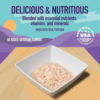 A Strong Heart Canned Wet Cat Food, Chicken Shreds in Sauce -3 oz Cans (Pack of 24), Made in The USA with Real Chicken