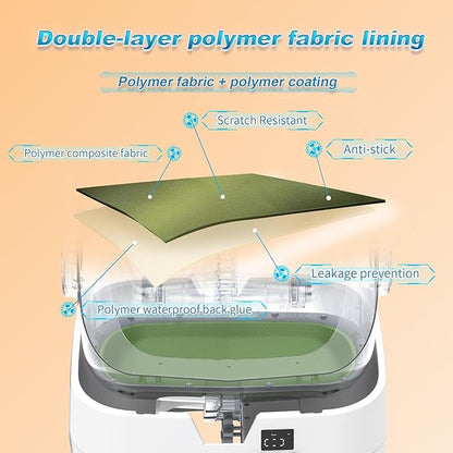 Automatic Cat Litter Box Self Cleaning - APP Control and Weight Monitoring - Ultra-Quiet, Suitable for Medium Cats and Kittens, Safe Anti-Pinch Litter Box (Assembly Required) -White