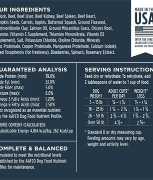 Instinct Freeze Dried Raw Meals, Natural Dry Dog Food, Grain Free - Wild Caught Pollock, 24 oz. Bag