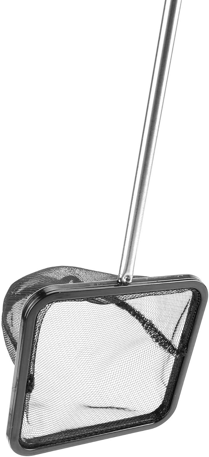 Aquarium Net with Extendable Stainless Steel Long Handle, Fine Mesh for Fish Tank