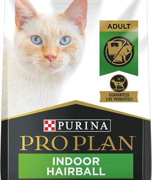 Purina Pro Plan Hairball Management, Indoor Cat Food, Salmon and Rice Formula - 7 lb. Bag