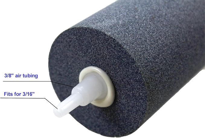 AQUANEAT Aquarium Air Stones 6x2 inch 2 Pack, Large Airstone, Aerator Bubble Diffuser, Air Pump Accessories for Aquariums, Hydroponic, Ponds and Fish Tanks