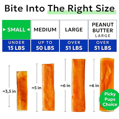 BARK&SPARK Yak Cheese Himalayan Dog Chews - 100% Natural & Long Lasting Dog Treats, Yak Milk Chews for Small, Medium & Large Dogs, Lactose & Gluten Free Dental Sticks, Healthy & Safe (4 Small Chews)