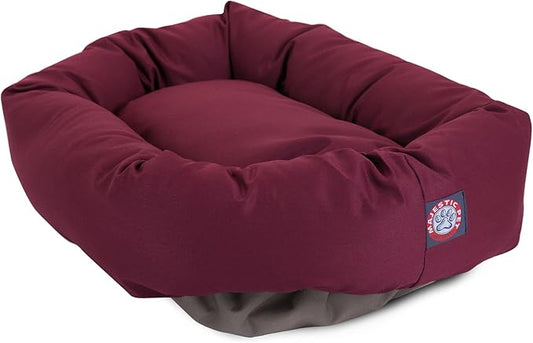 Majestic Pet 24 inch Burgundy Bagel Dog Bed Products