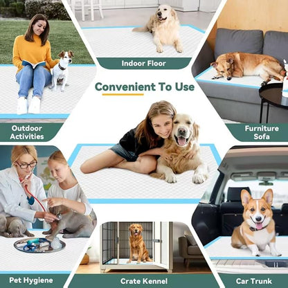 60 Count Extra Large Dog Pee Pads 28" x 34", Super Absorbent X-Large Puppy Pads Disposable Dogs Training Pads, Quick Drying Leak-Proof Dog Potty Pads for Doggies Puppies