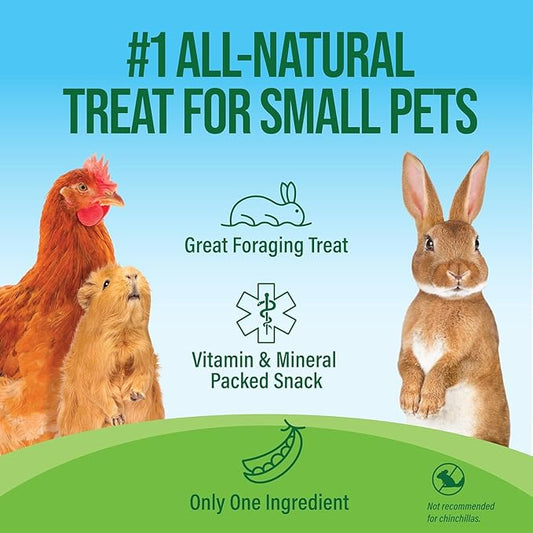 Small Pet Select - Pea Flakes, Treats for Rabbit Bunny, Guinea Pig, Chickens, Bunny, Hamster, and Other Small Pets, 2 lb (Two Pack, 1lb)