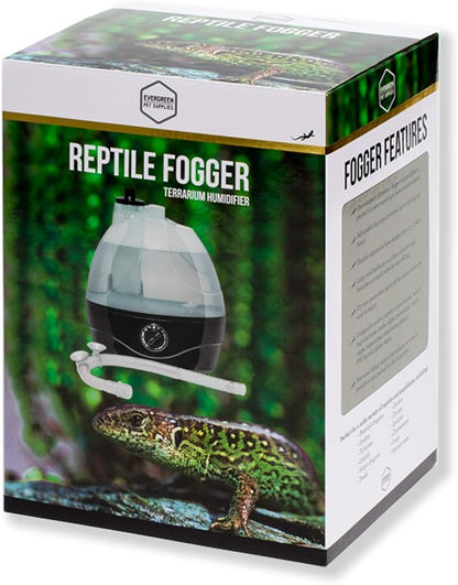 Evergreen Pet Supplies Reptile Humidifier and Fogger for Terrariums and Enclosures - Great for Reptilians and Amphibians - Includes Large Water Tank and Adjustable Fog Output (Holds 2L of Water)
