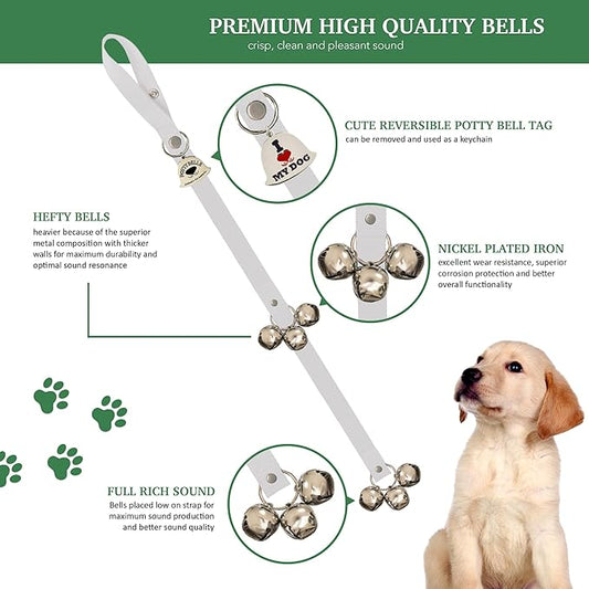 Caldwell's Pet Supply Co. Dog Potty Bells, Dog Door Bell, Bells to Go Outside, Potty Training Bell, Dogs Doorbell, Dogs Potty Doorbell, Ring to Go Pee, All Breed Puppy Training Tool